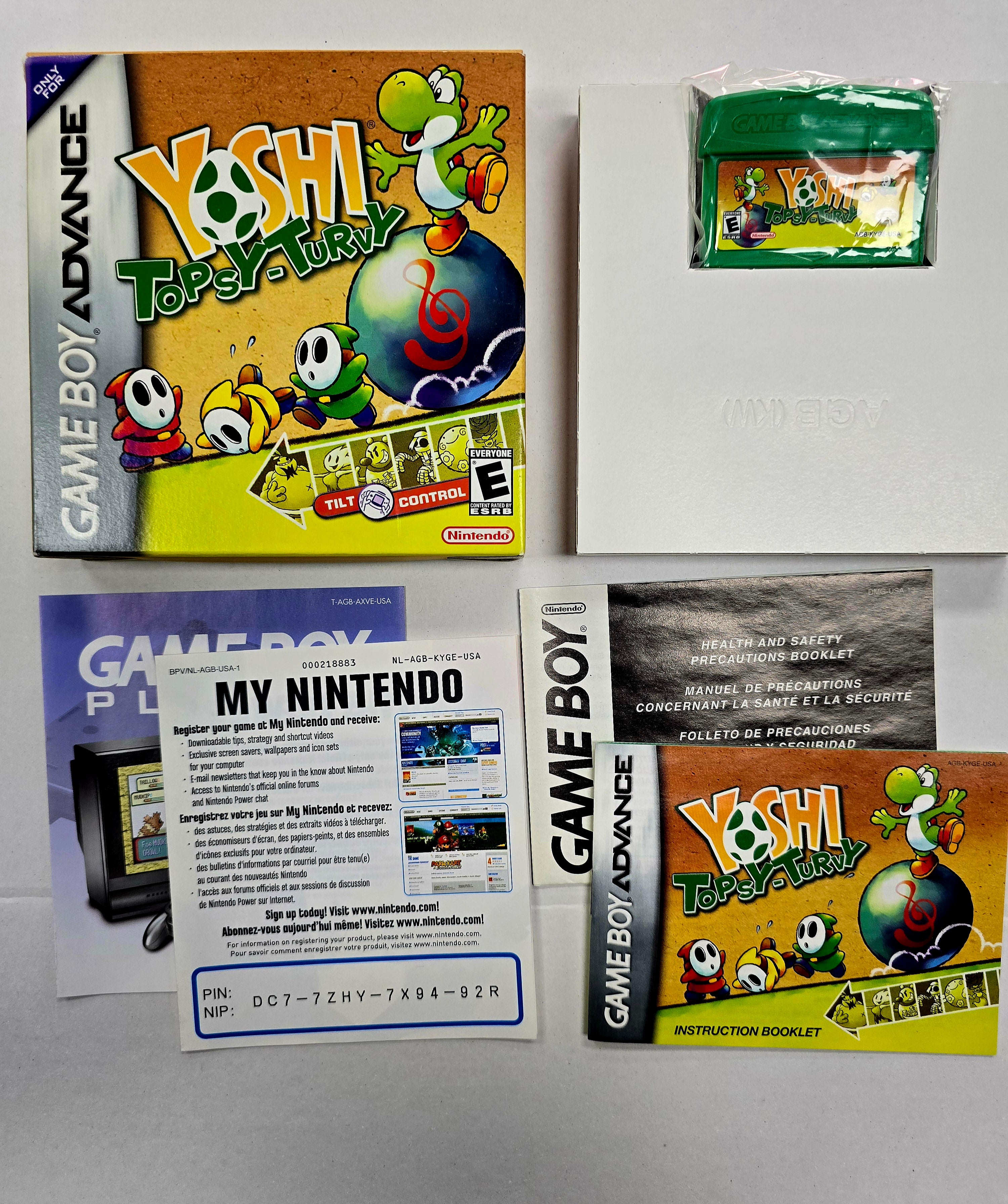 Yoshi Topsy Turvy - Nintendo Game Boy Advance