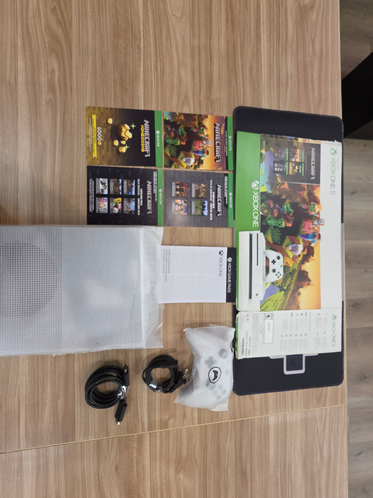 Microsoft Xbox One S White 1TB Minecraft Creators Console Bundle