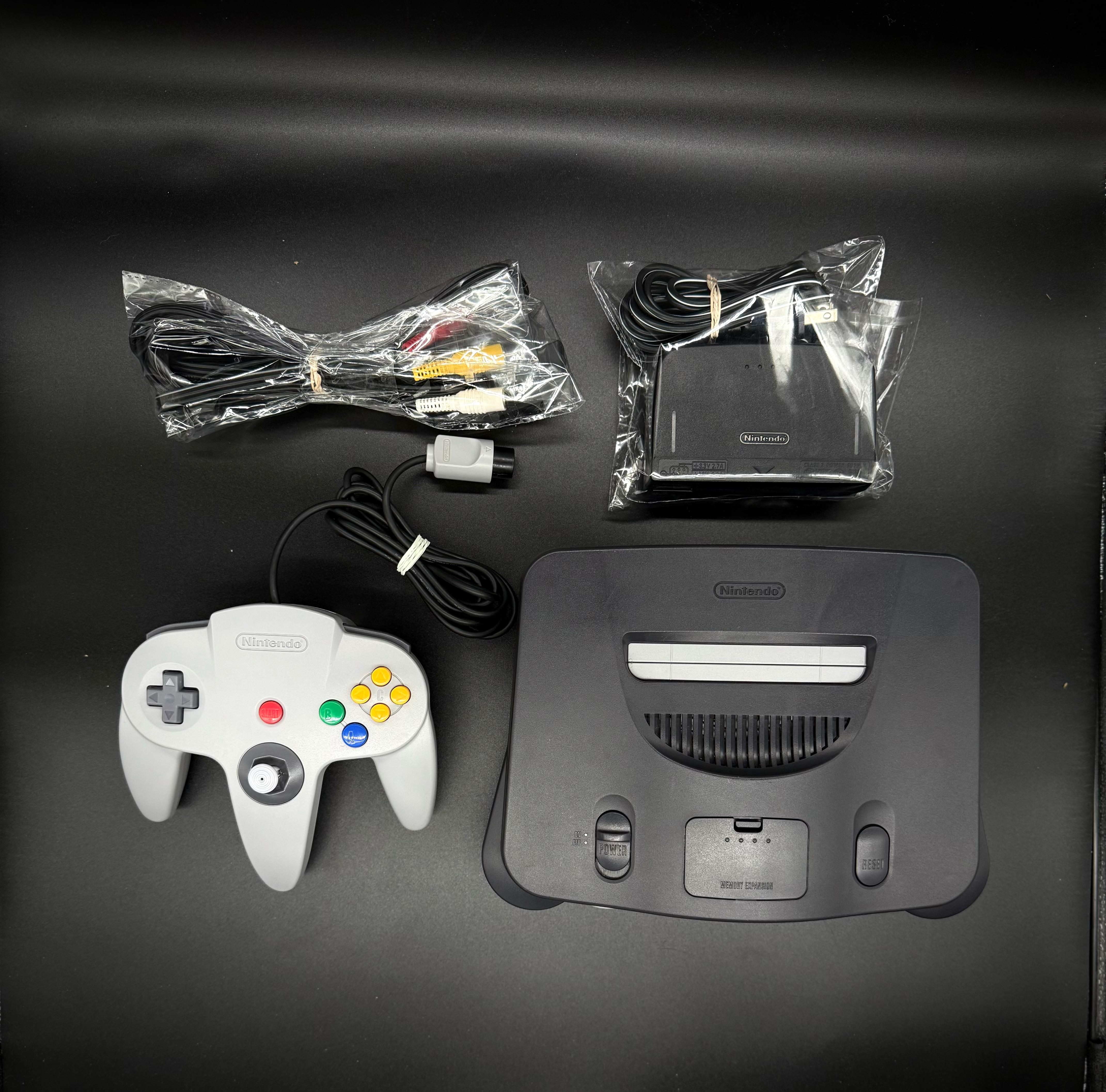 Nintendo N64 Charcoal Console Bundle