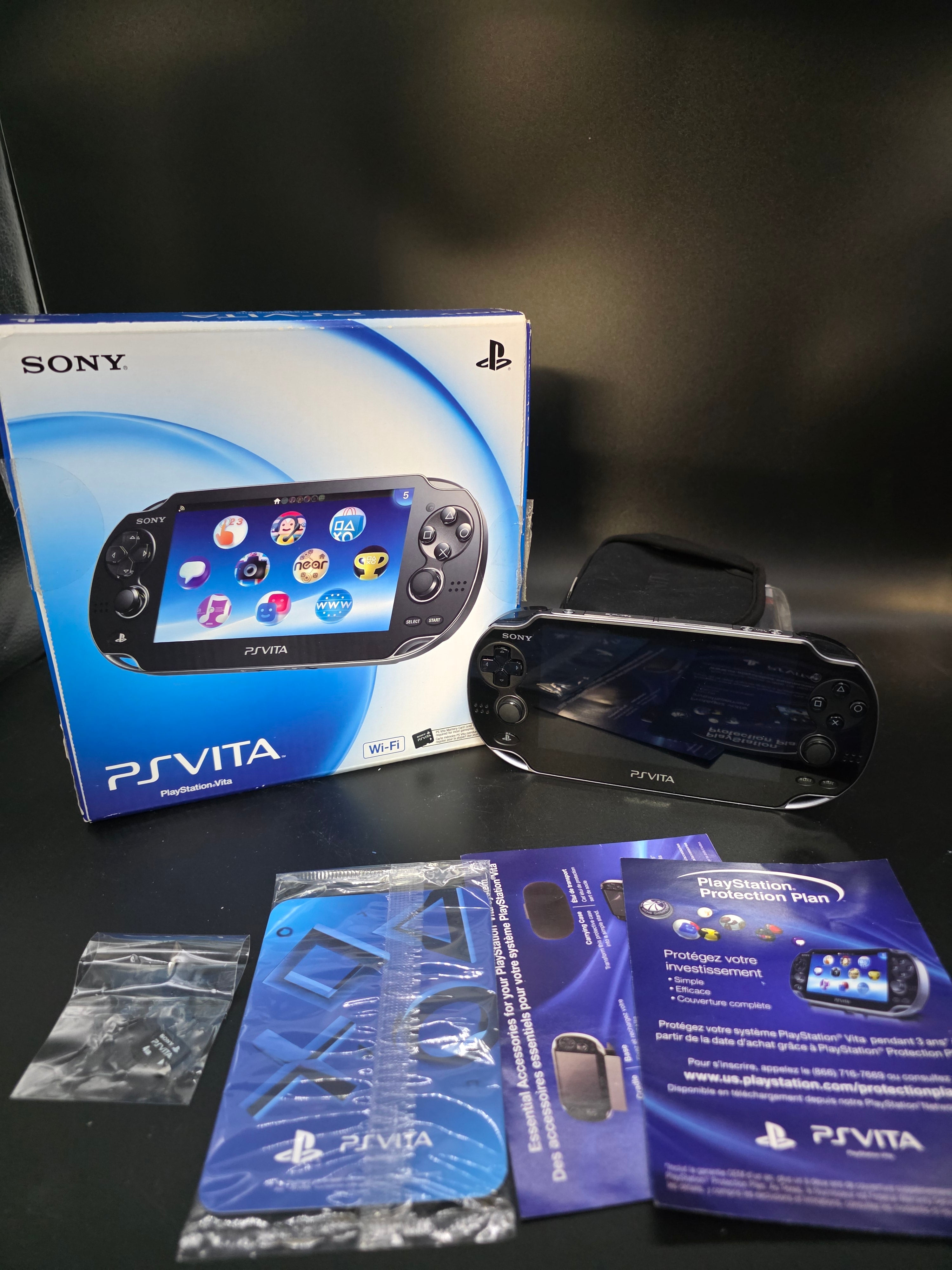 (CIB) Sony PlayStation PS Vita Black Handheld Console (PCH-1001)