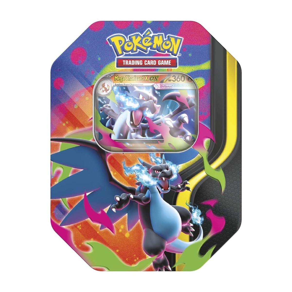 Pokemon TCG: Mega Charizard Tin (Mega Charizard X)