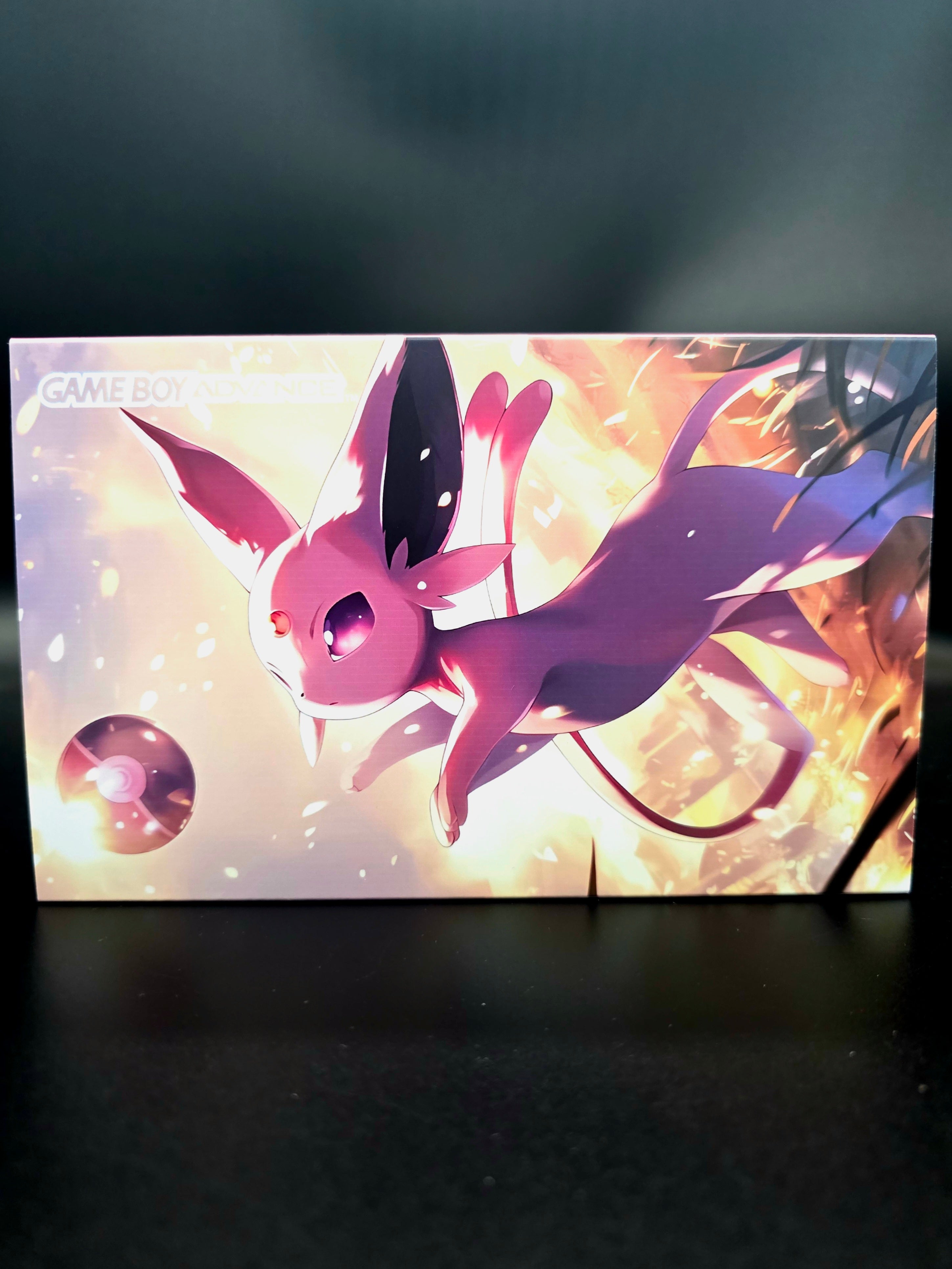 Nintendo Game Boy Advance (GBA) Custom Espeon Backlit Handheld Console