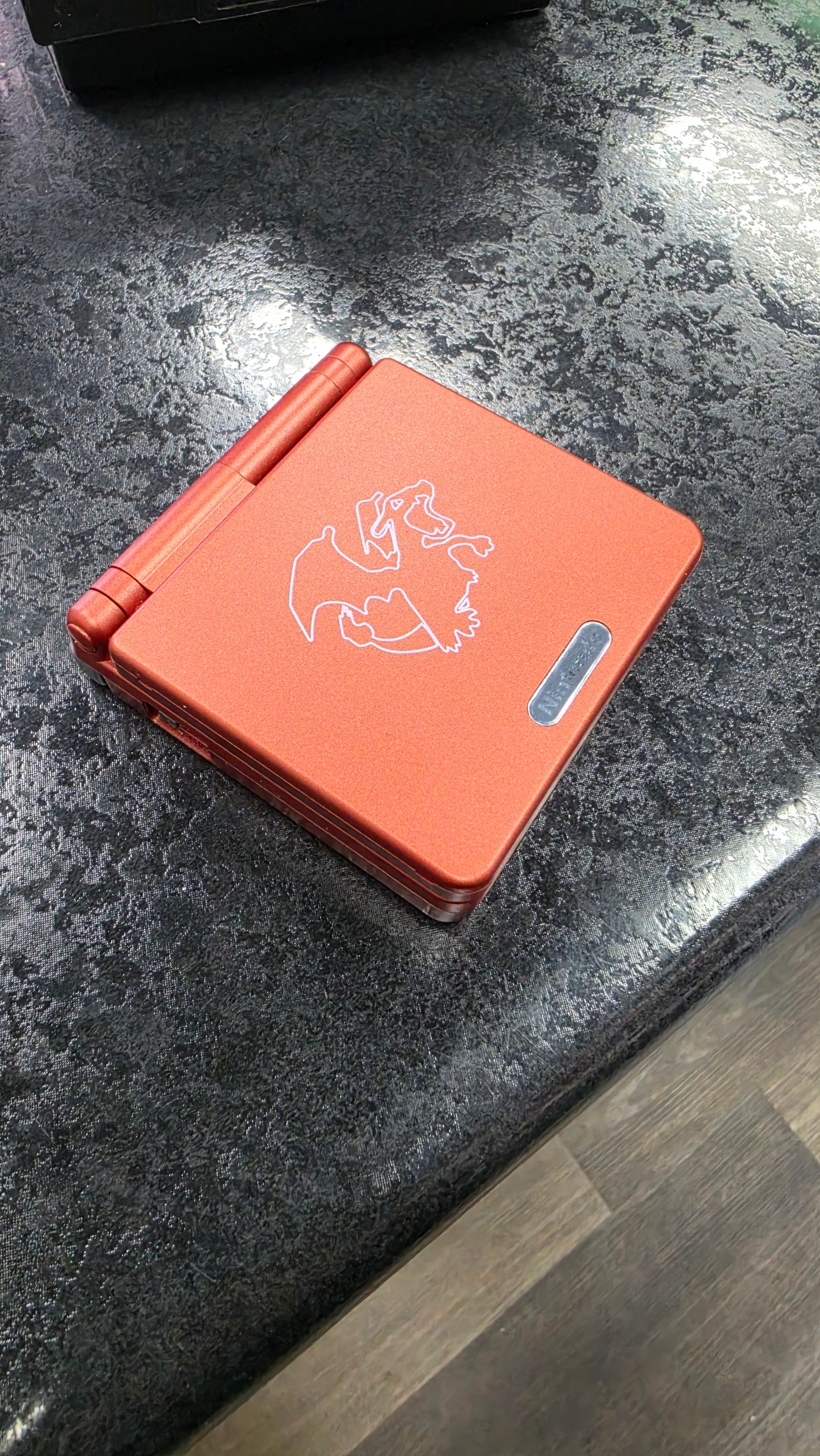 Nintendo Game Boy Advance SP (GBA SP) Custom Charizard Backlit Handheld Console