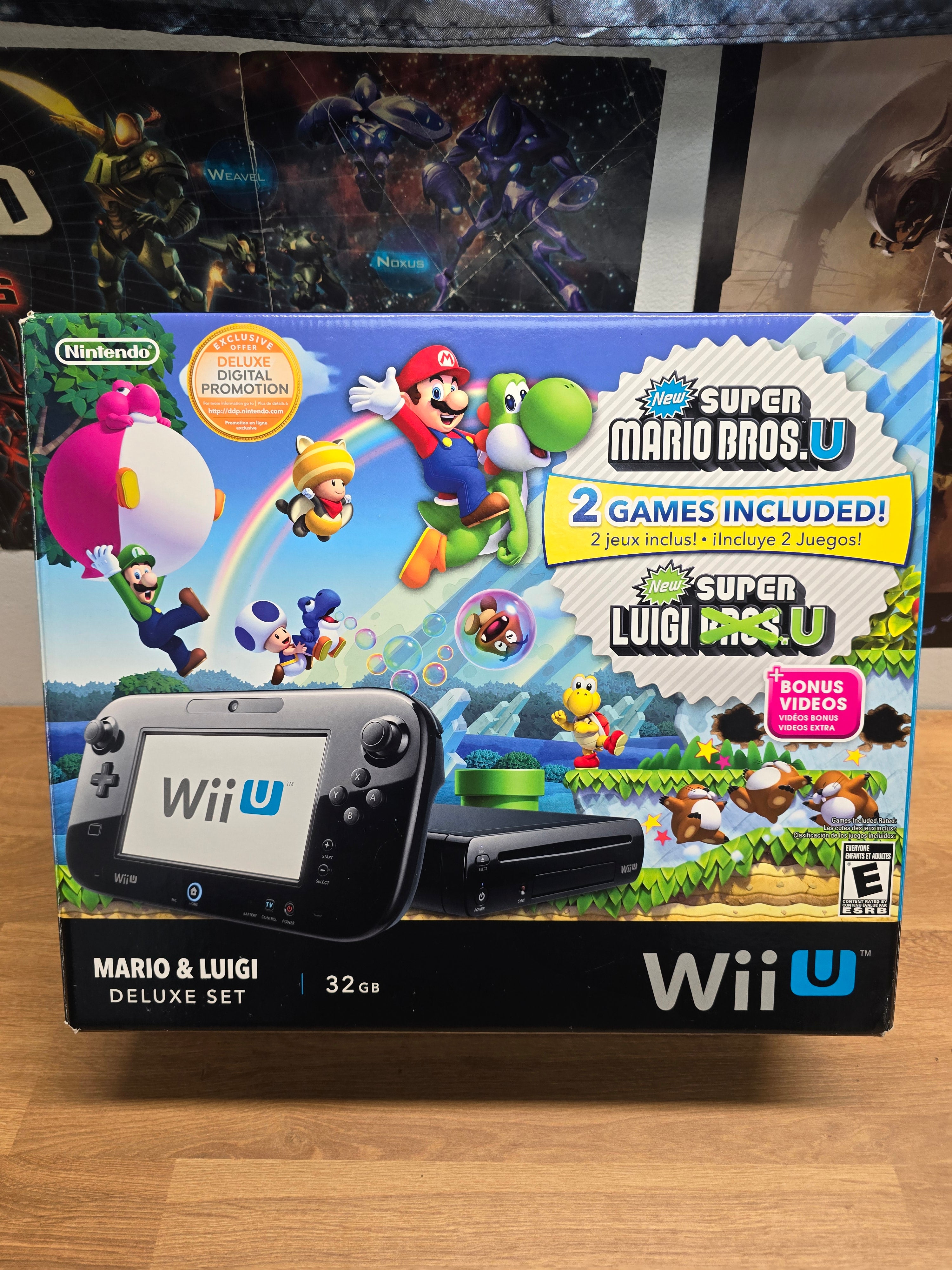 Nintendo Mario & Luigi Deluxe Wii U 32gb Console Bundle