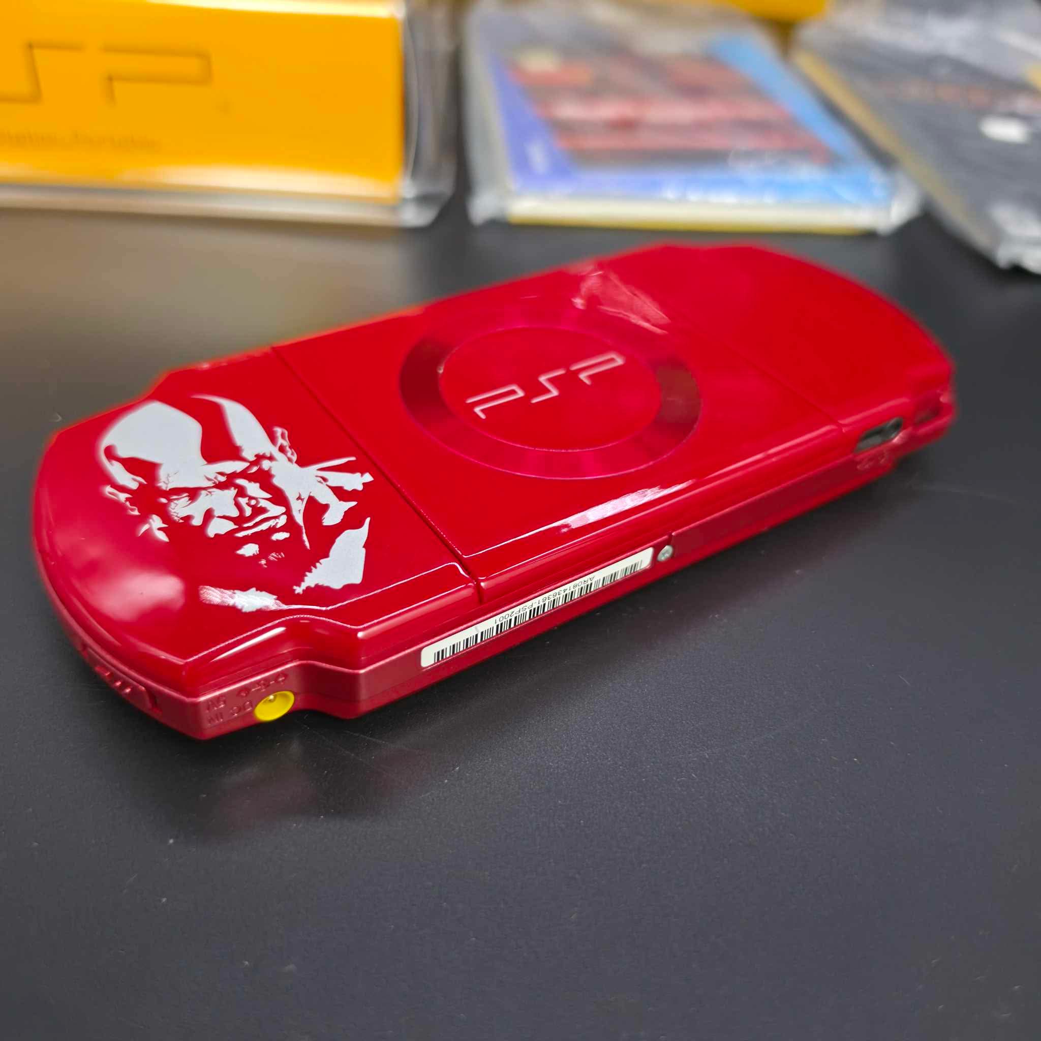 CIB Sony PlayStation Portable PSP God of War Edition Red Model 2000 Handheld Console