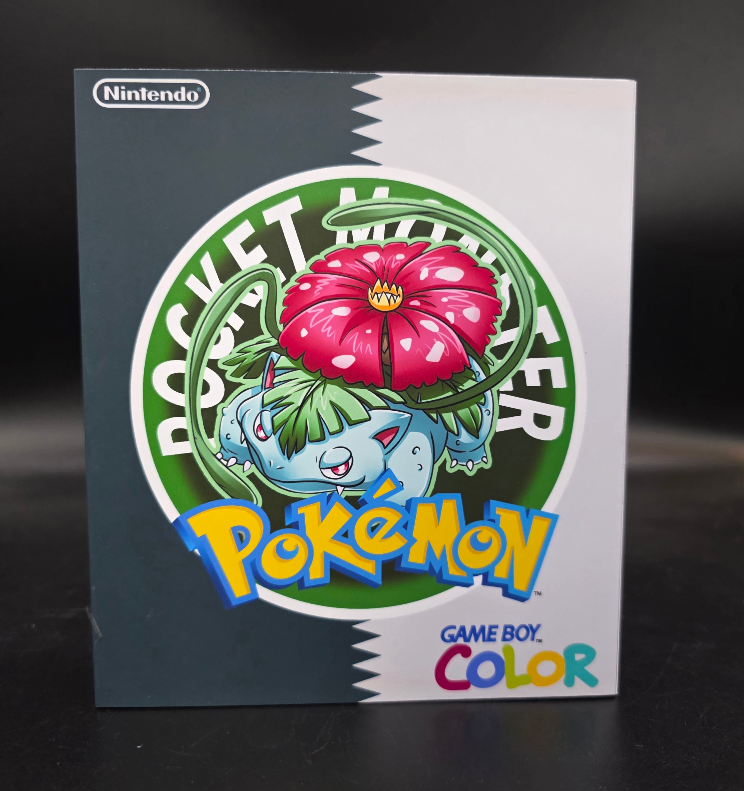 Nintendo Game Boy Color (GBC) Custom Venasaur Backlit Handheld Console