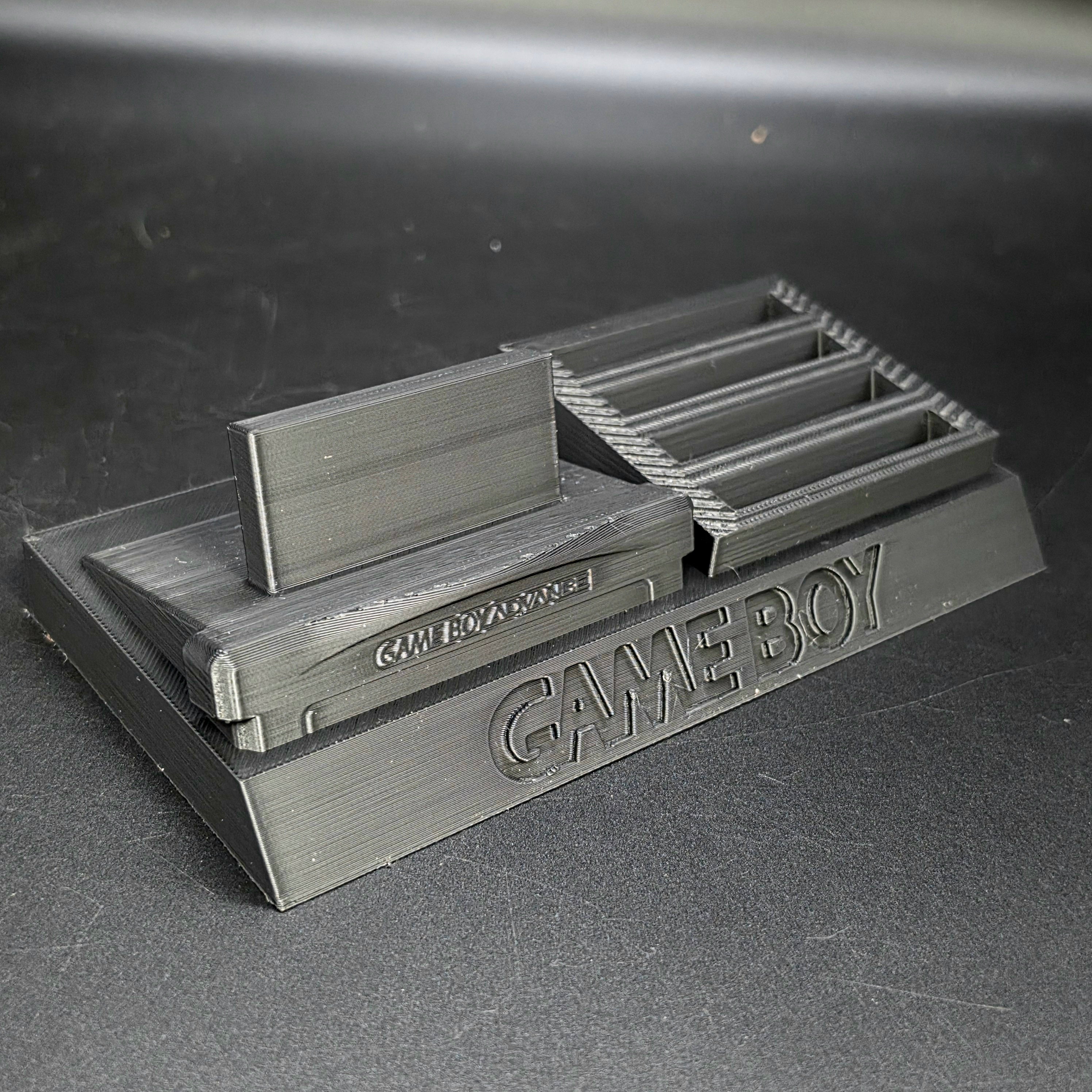 Nintendo Game Boy Advance SP Console & Cartridge Display Stand | 3D Printed