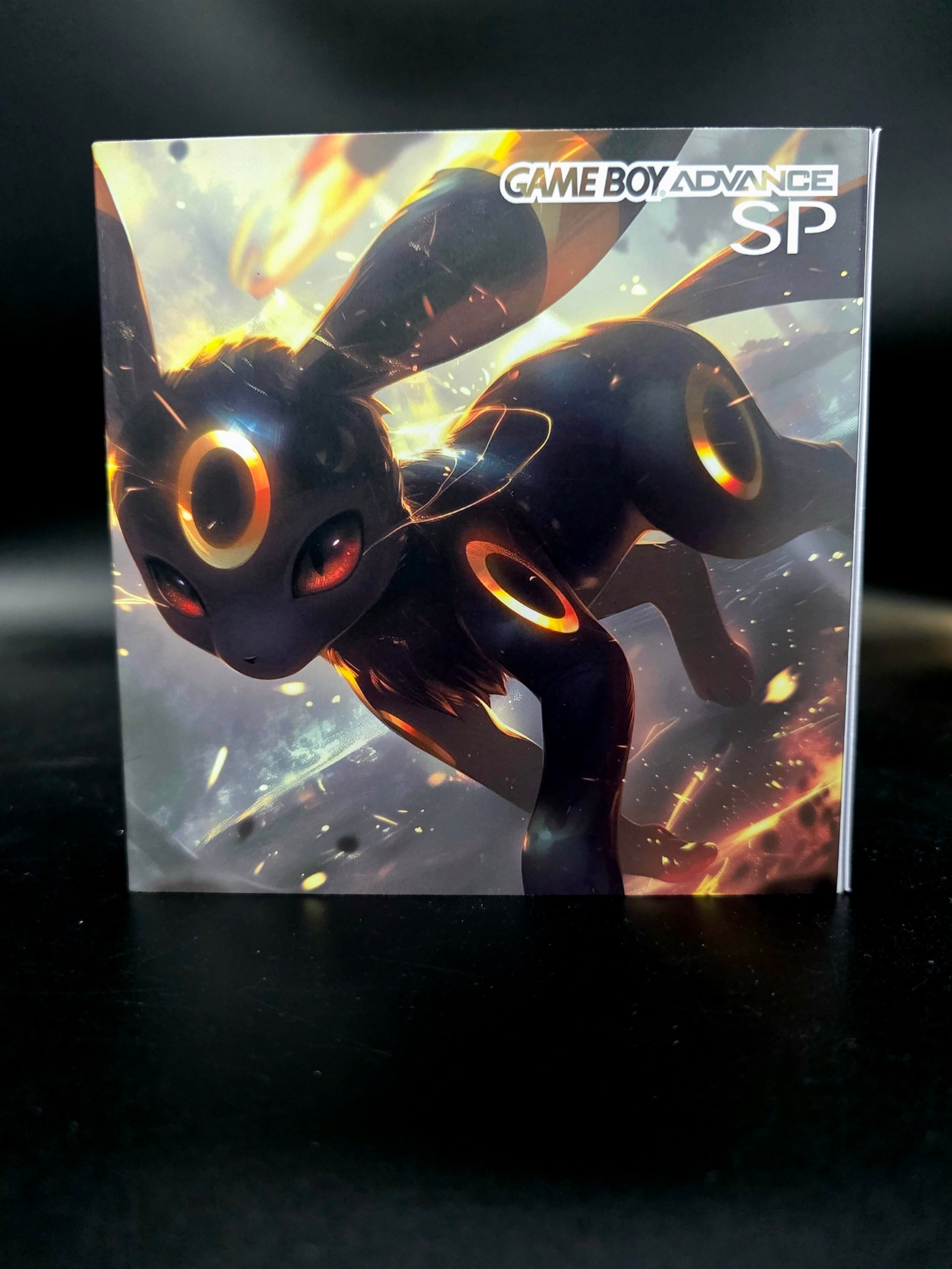 Nintendo Game Boy Advance SP (GBA SP) Custom Umbreon Backlit Handheld Console