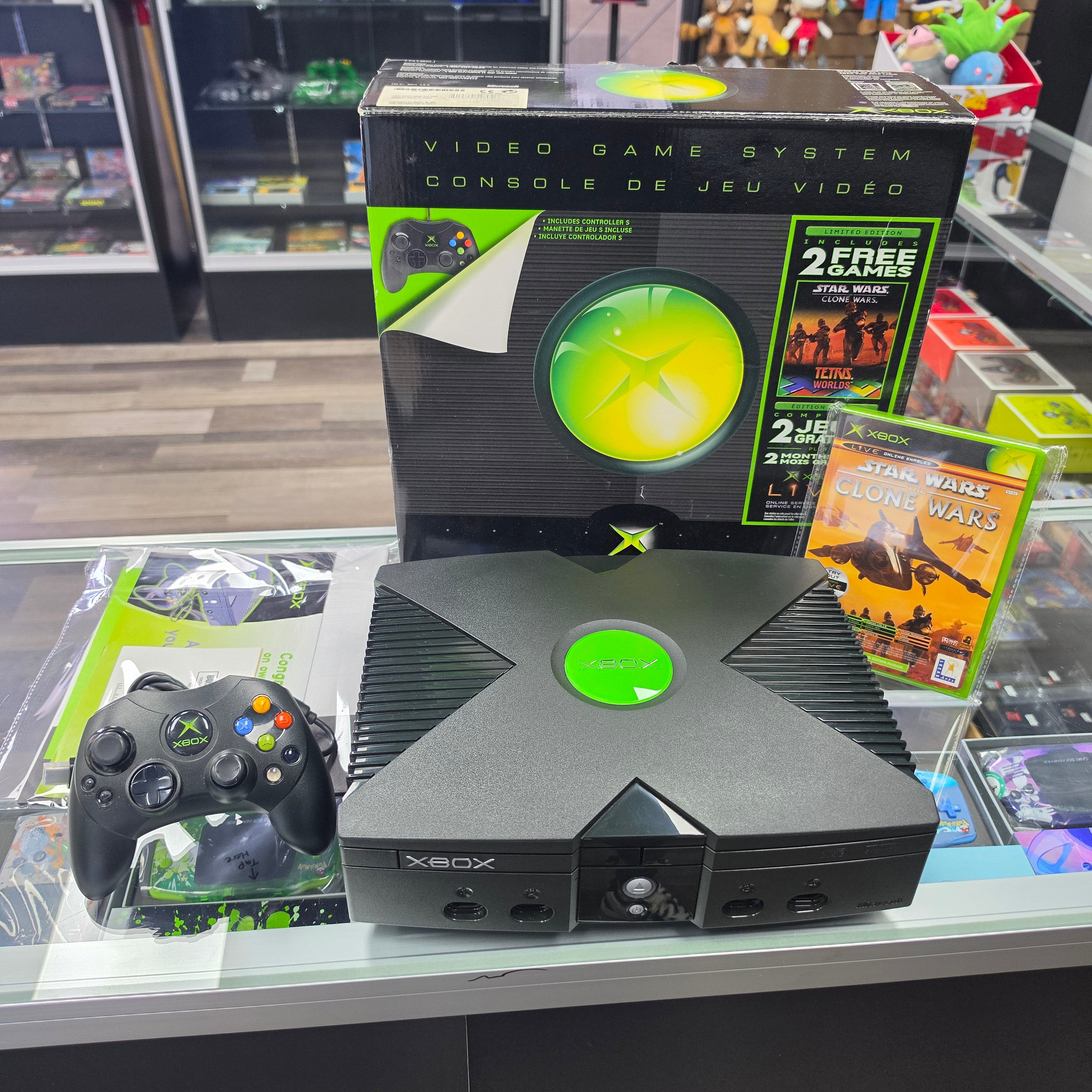 CIB Microsoft Original Xbox Black Console Bundle