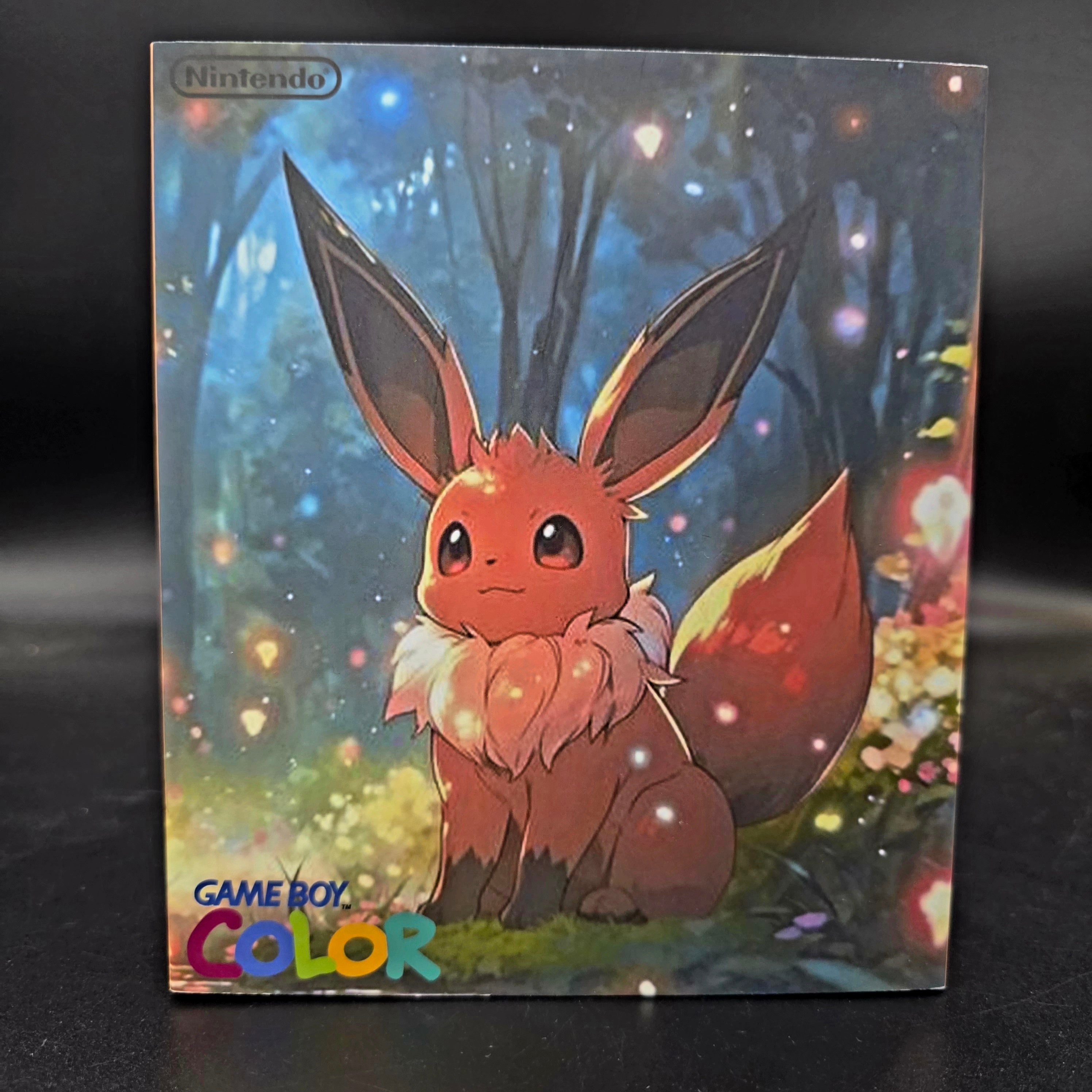 Nintendo Game Boy Color (GBC) Custom Eevee Backlit Handheld Console