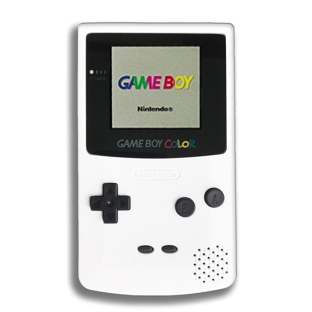 Nintendo Game Boy Color (GBC) Custom White Handheld Console