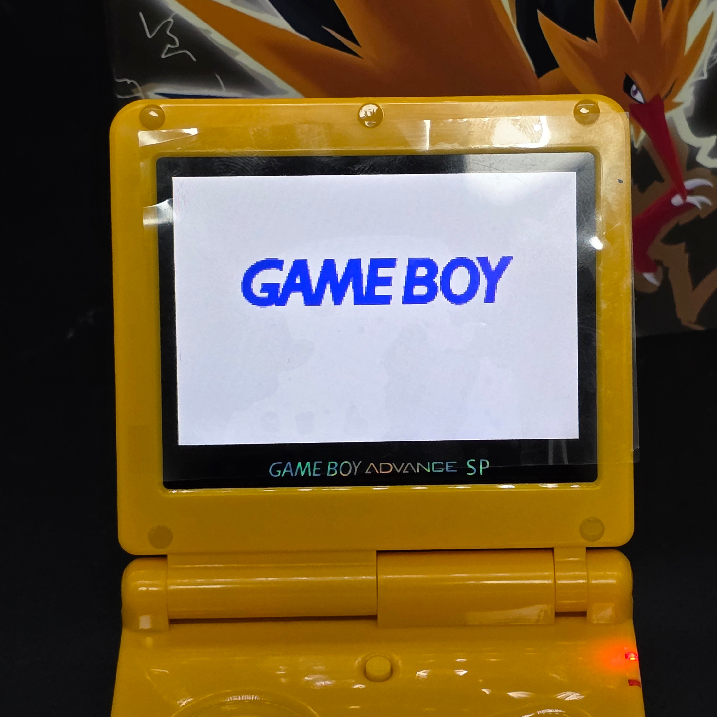 Nintendo Game Boy Advance SP (GBA SP) Custom Zapdos Backlit Handheld Console