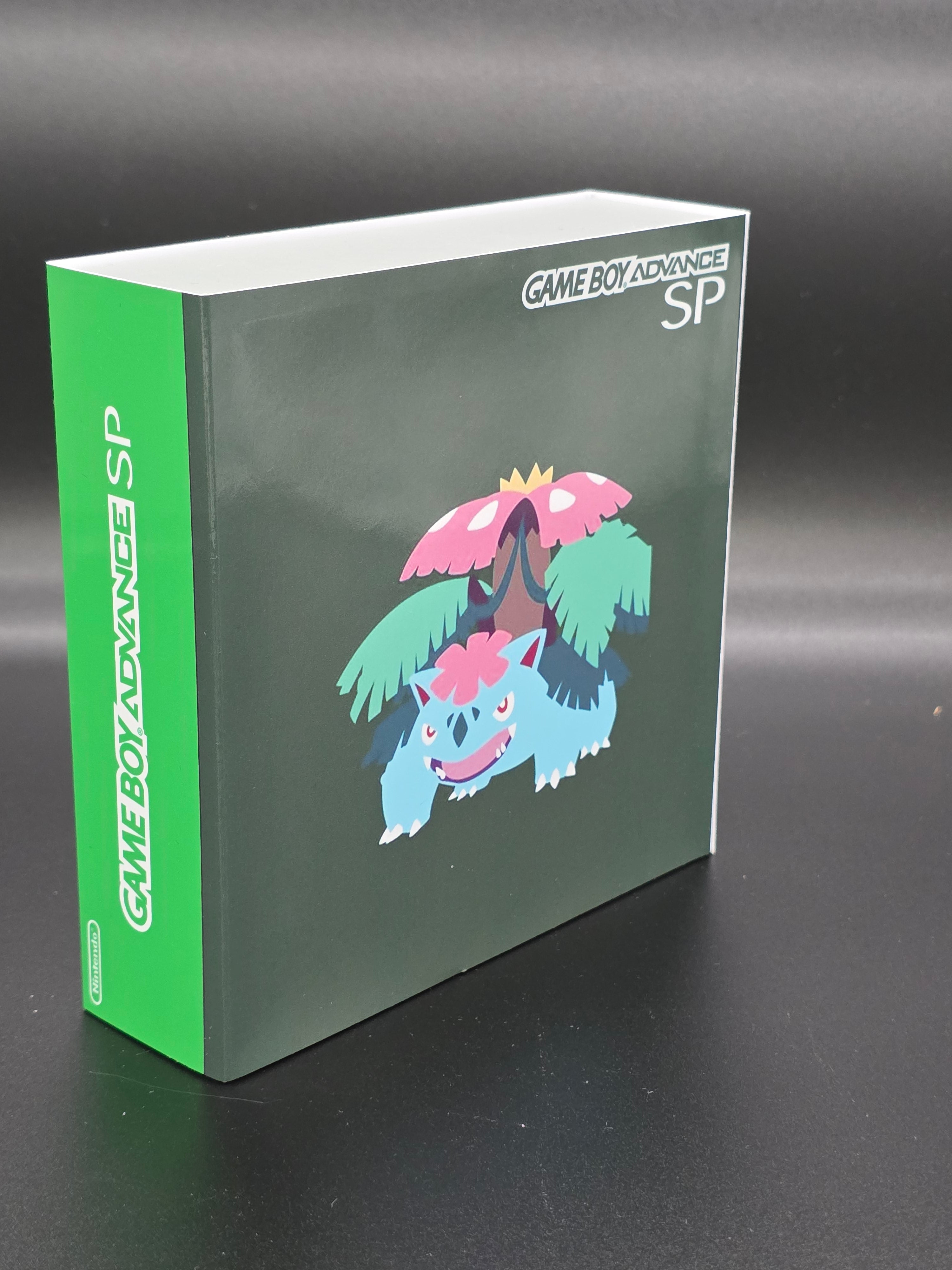 Nintendo Game Boy Advance SP (GBA SP) Custom Venasaur Backlit Handheld Console