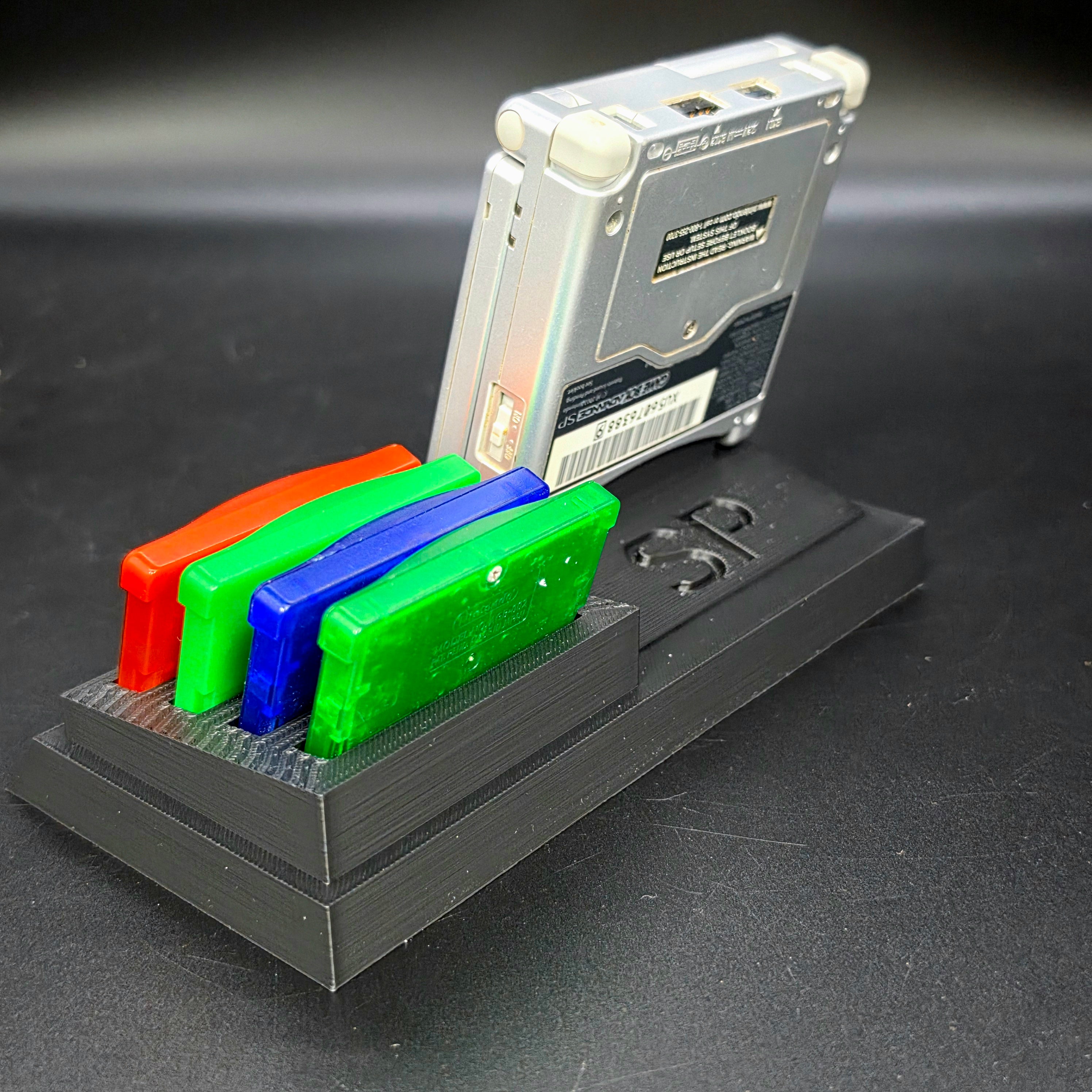 Nintendo Game Boy Advance SP Console & Cartridge Display Stand | 3D Printed