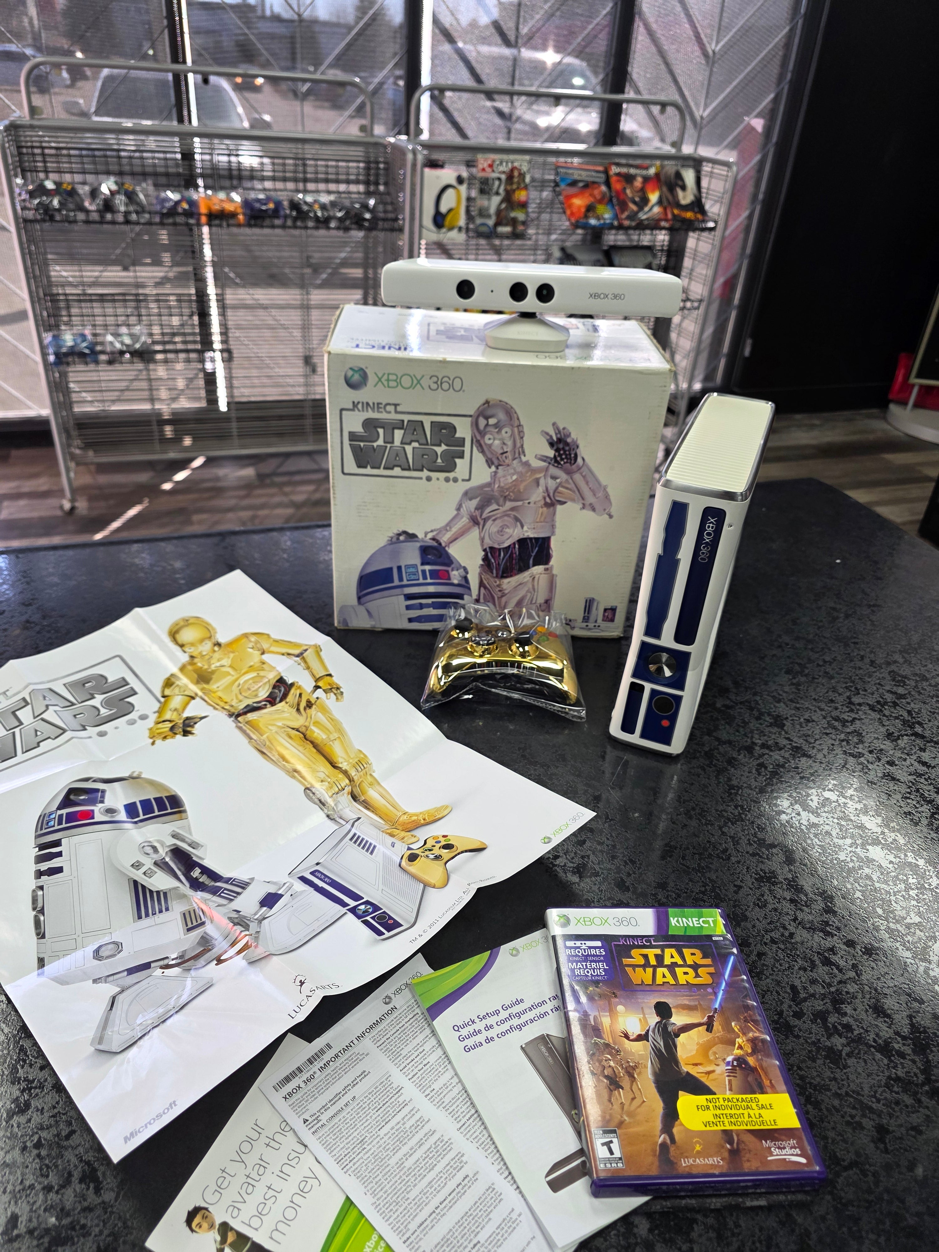 CIB Microsoft Xbox 360 Slim Kinect Star Wars Limited Edition