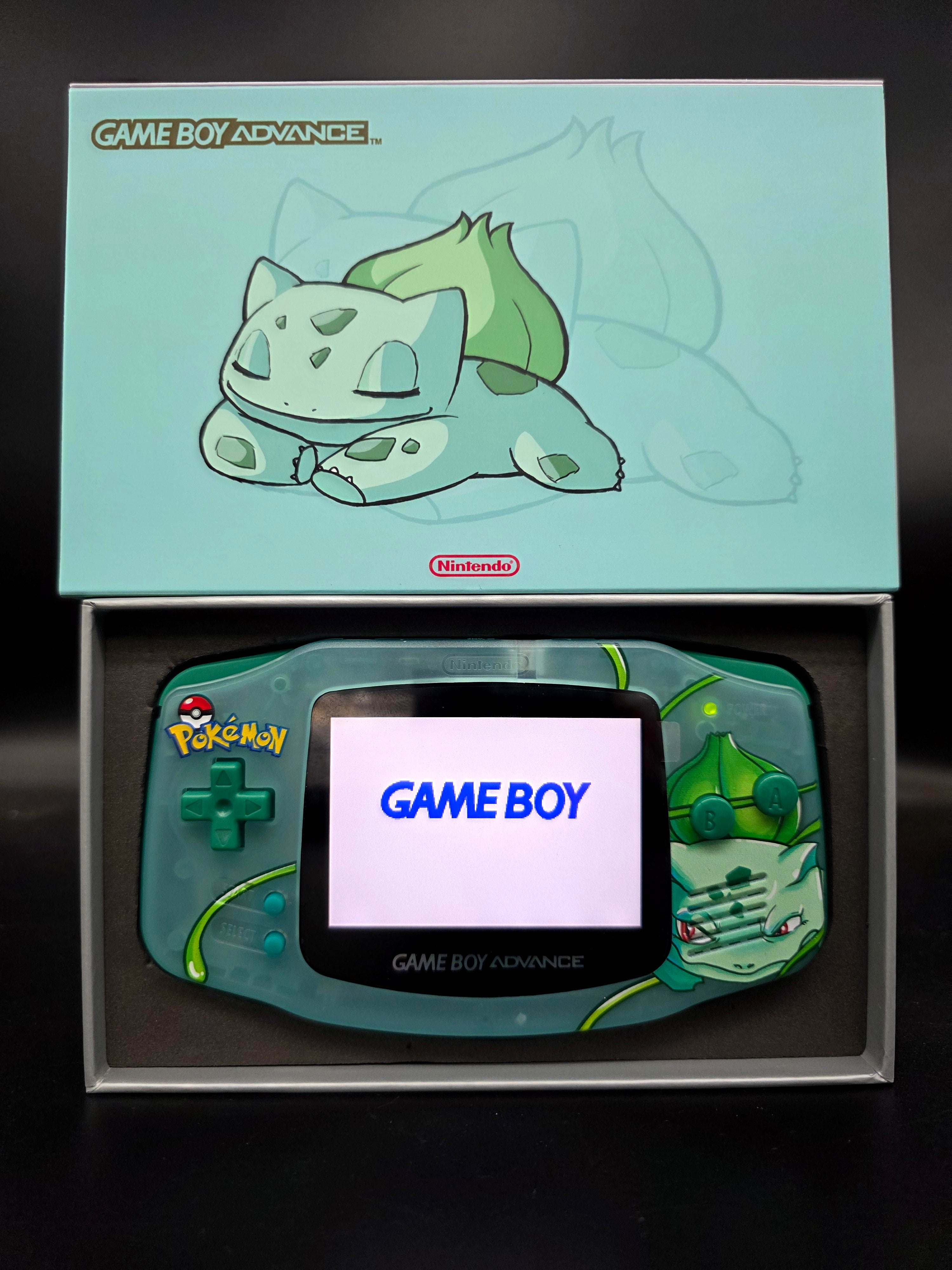 Nintendo Game Boy Advance (GBA) Custom Bulbasaur Backlit Handheld Console