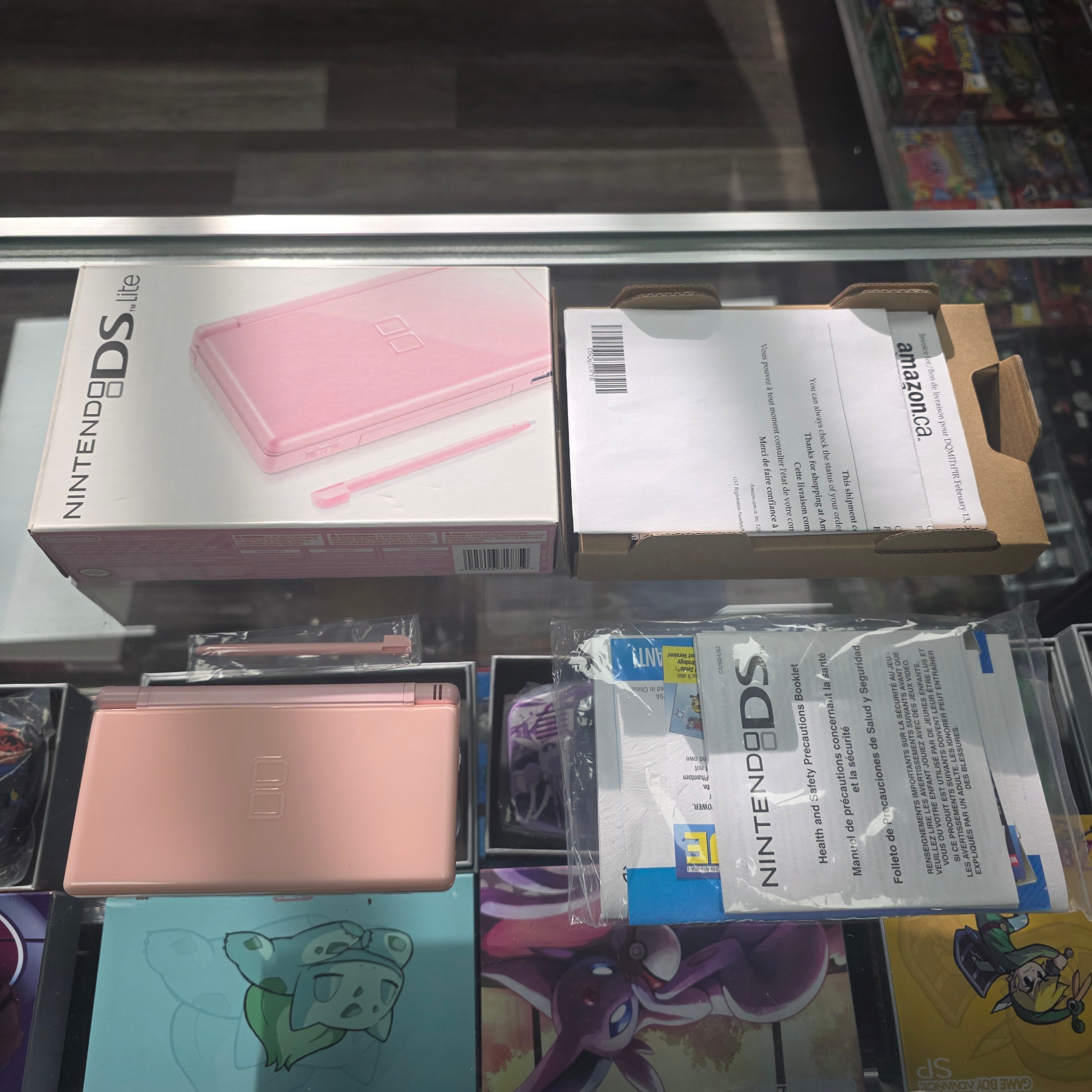 Complete in Box Nintendo DS Lite Coral Handheld Console