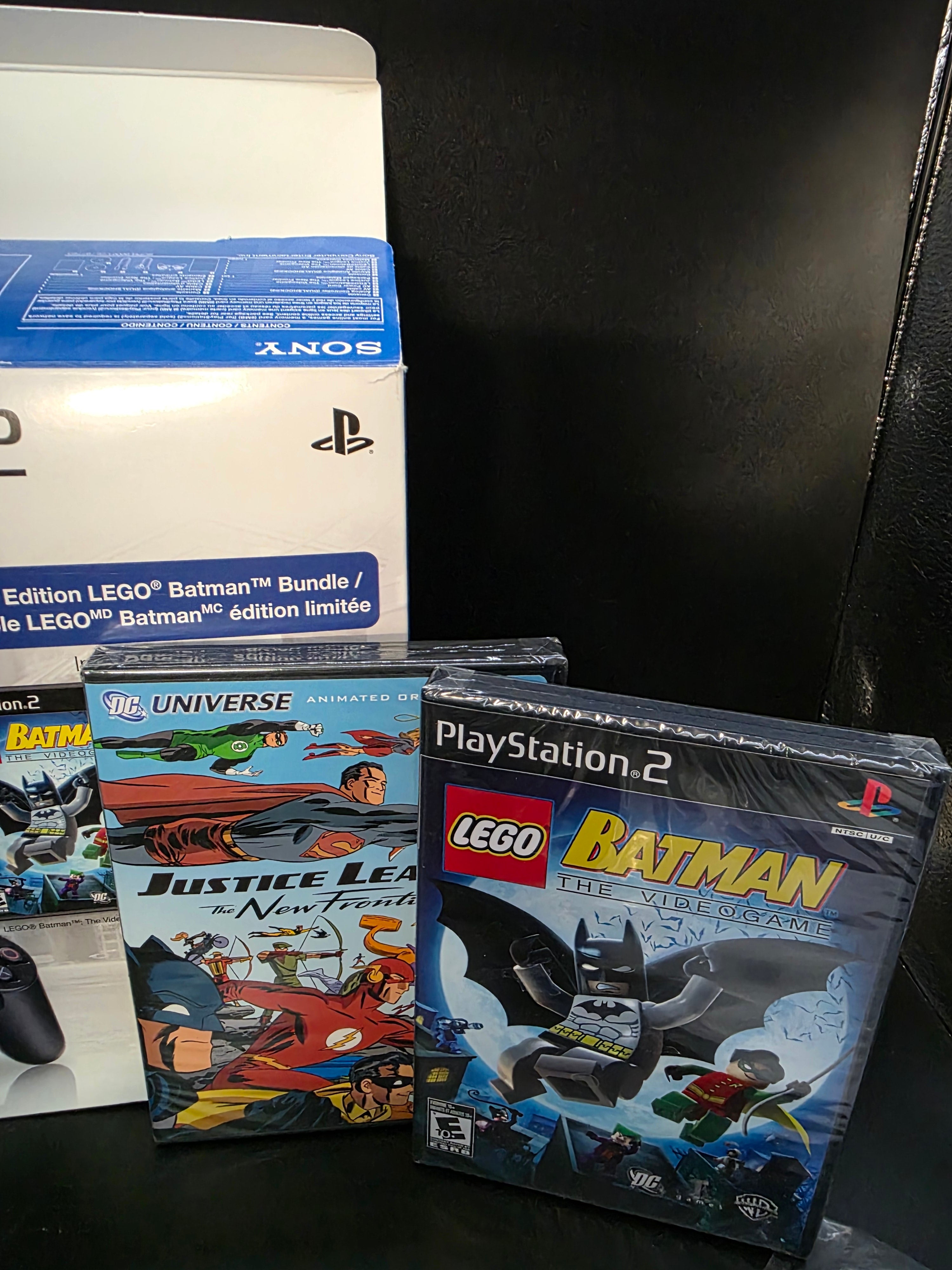 Sony PlayStation 2 PS2 Slim Black Lego Batman 3 (9000) CIB