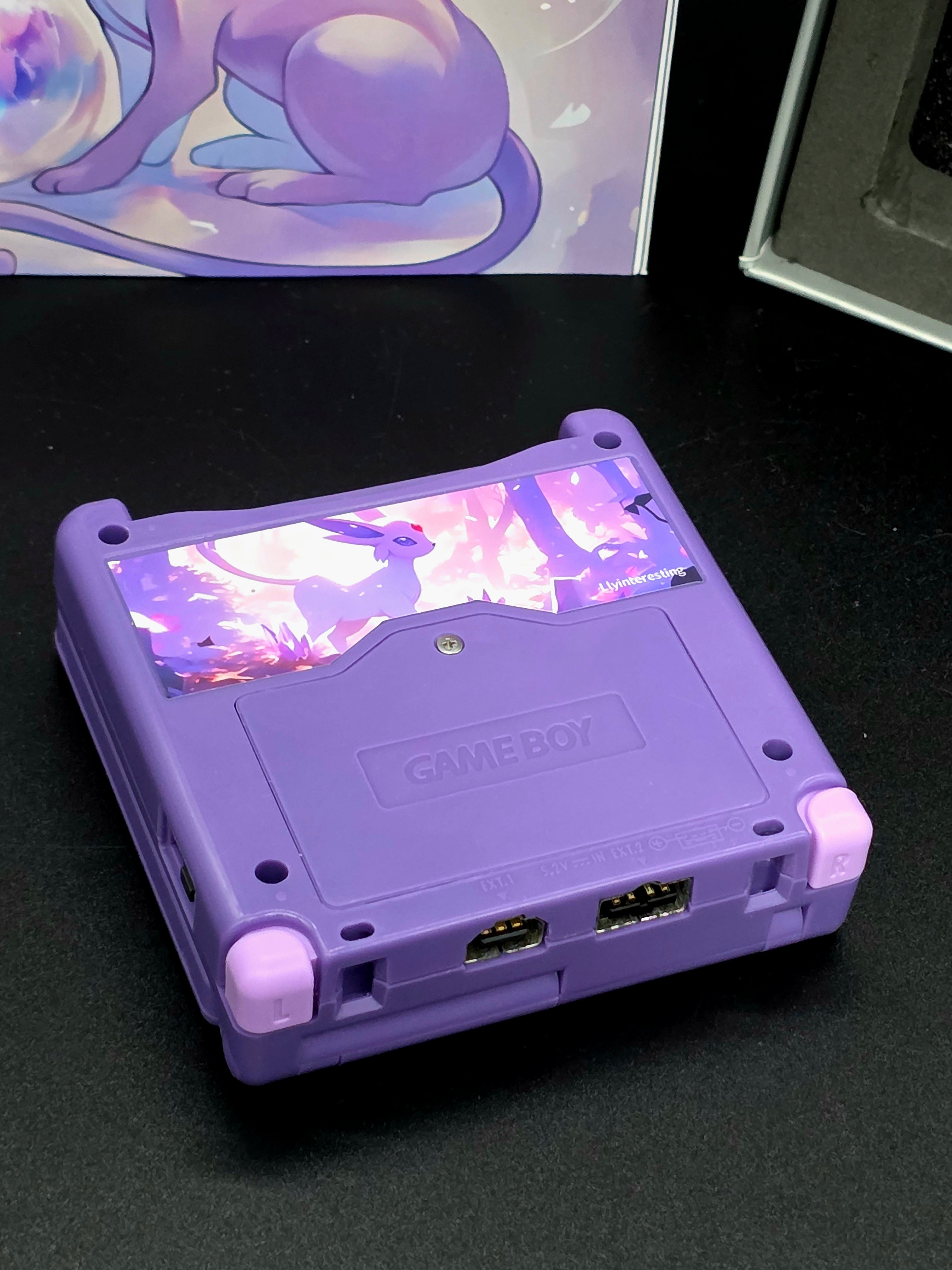 Nintendo Game Boy Advance SP (GBA SP) Custom Espeon Backlit Handheld Console