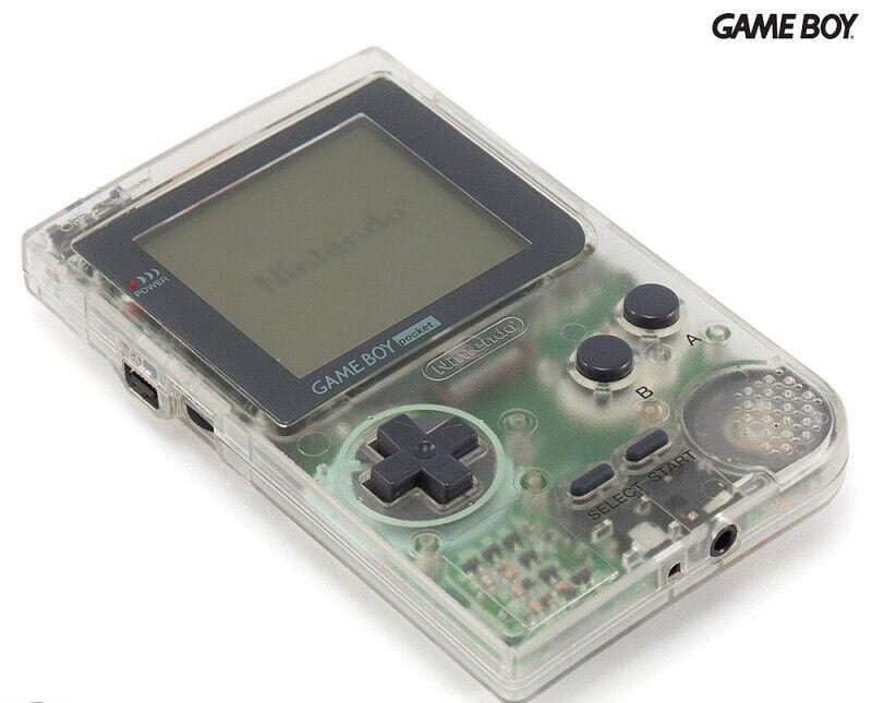 Nintendo Game Boy Pocket Handheld Console Clear