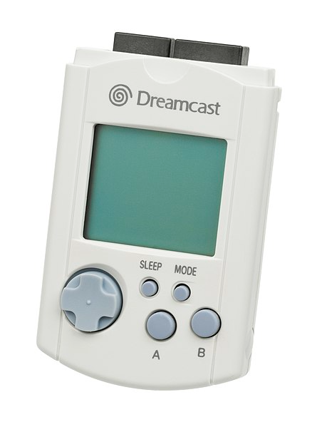 Sega Dreamcast White Visual Memory Unit VMU Memory Card