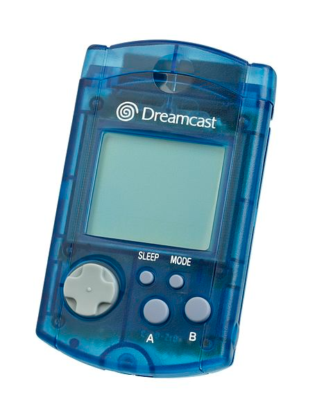 Sega Dreamcast Blue Visual Memory Unit VMU Memory Card