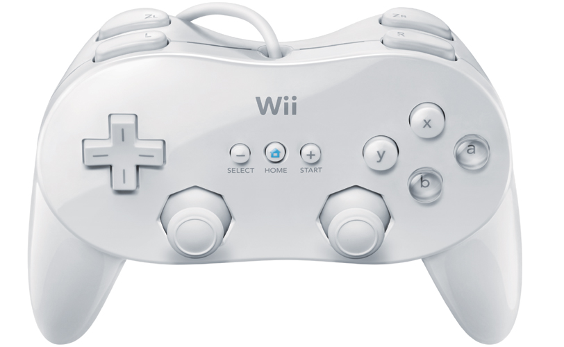 Nintendo Wii White Classic Pro Controller