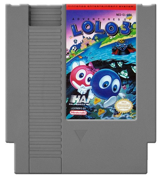 Adventures of Lolo 3 Cover Art and Product Photo