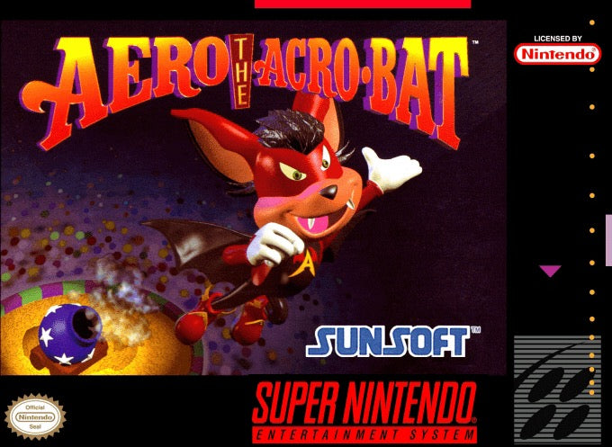 Aero the Acro-Bat Cover Art
