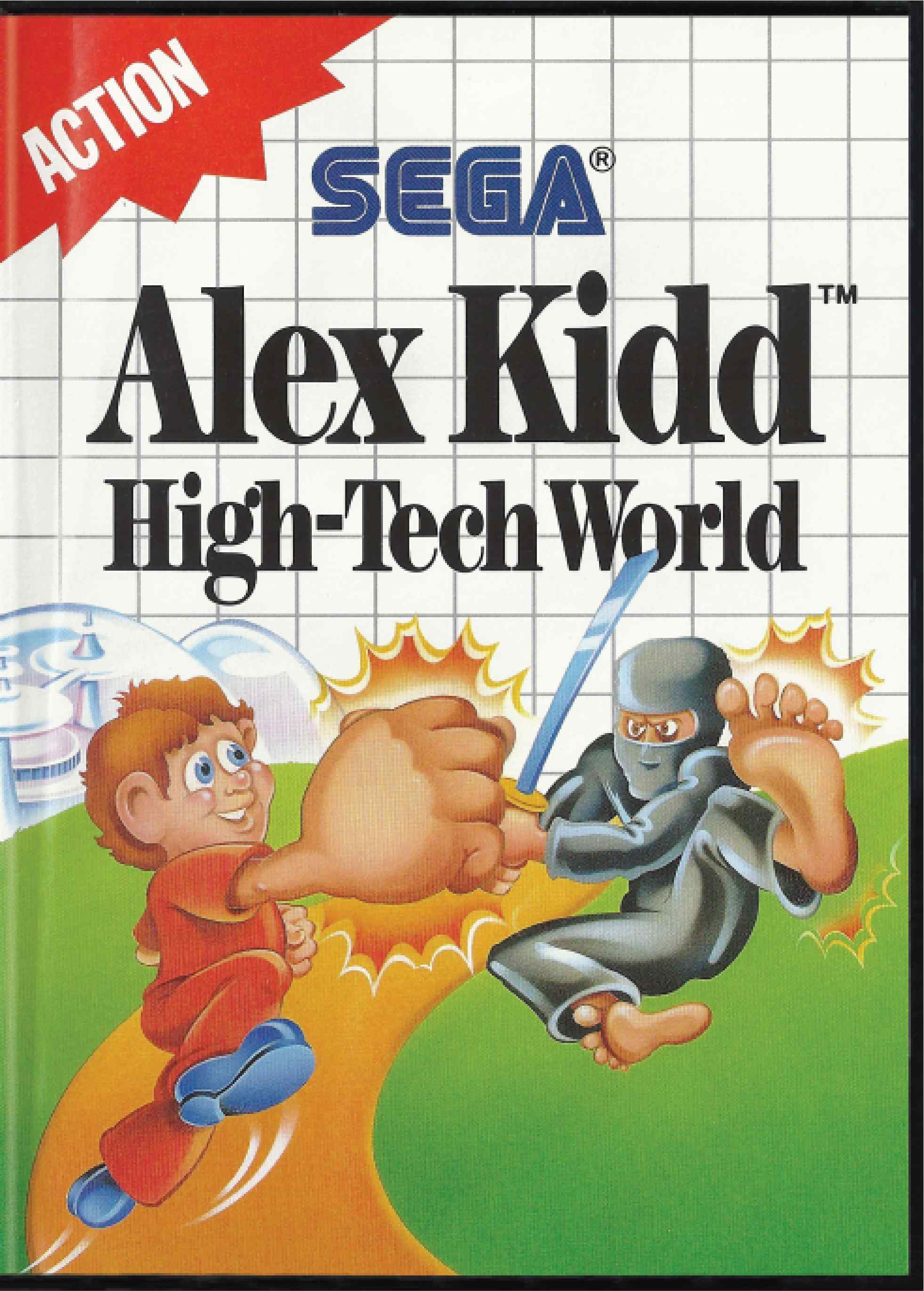 Alex Kidd in High-Tech World Cover Art