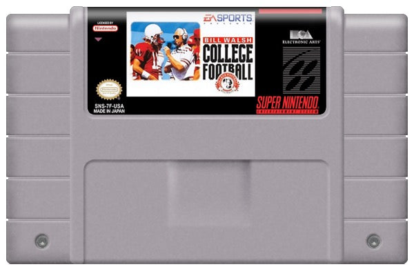 Bill Walsh College Football Cartridge