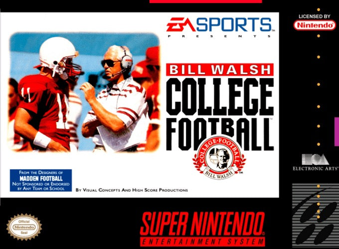Bill Walsh College Football Cover Art