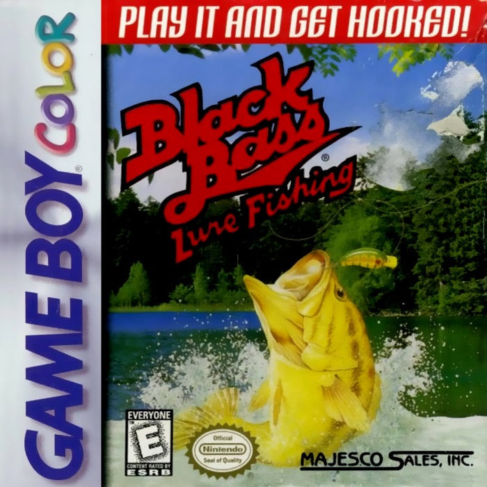 Black Bass Lure Fishing for Nintendo Game Boy Color TVGC