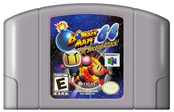 Bomberman 64 Second Attack Cover Art and Product Photo