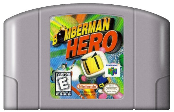 Bomberman Hero Cover Art and Product Photo