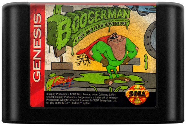 Boogerman A Pick and Flick Adventure Cartridge