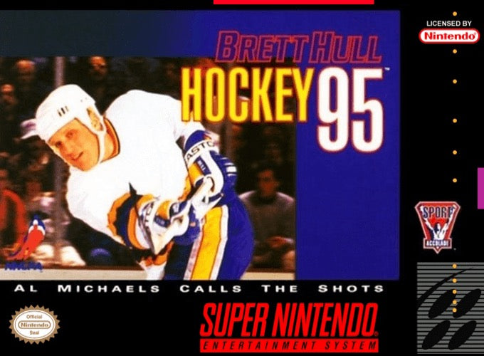 Brett Hull Hockey 95 Cover Art
