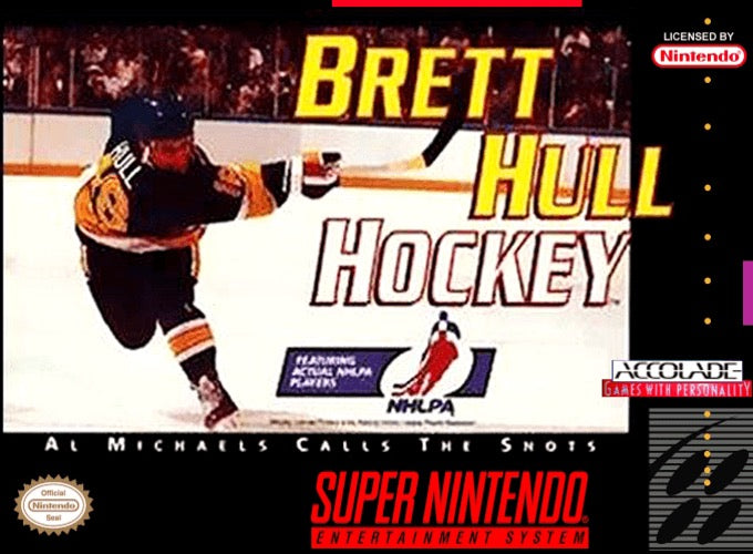 Brett Hull Hockey Cover Art