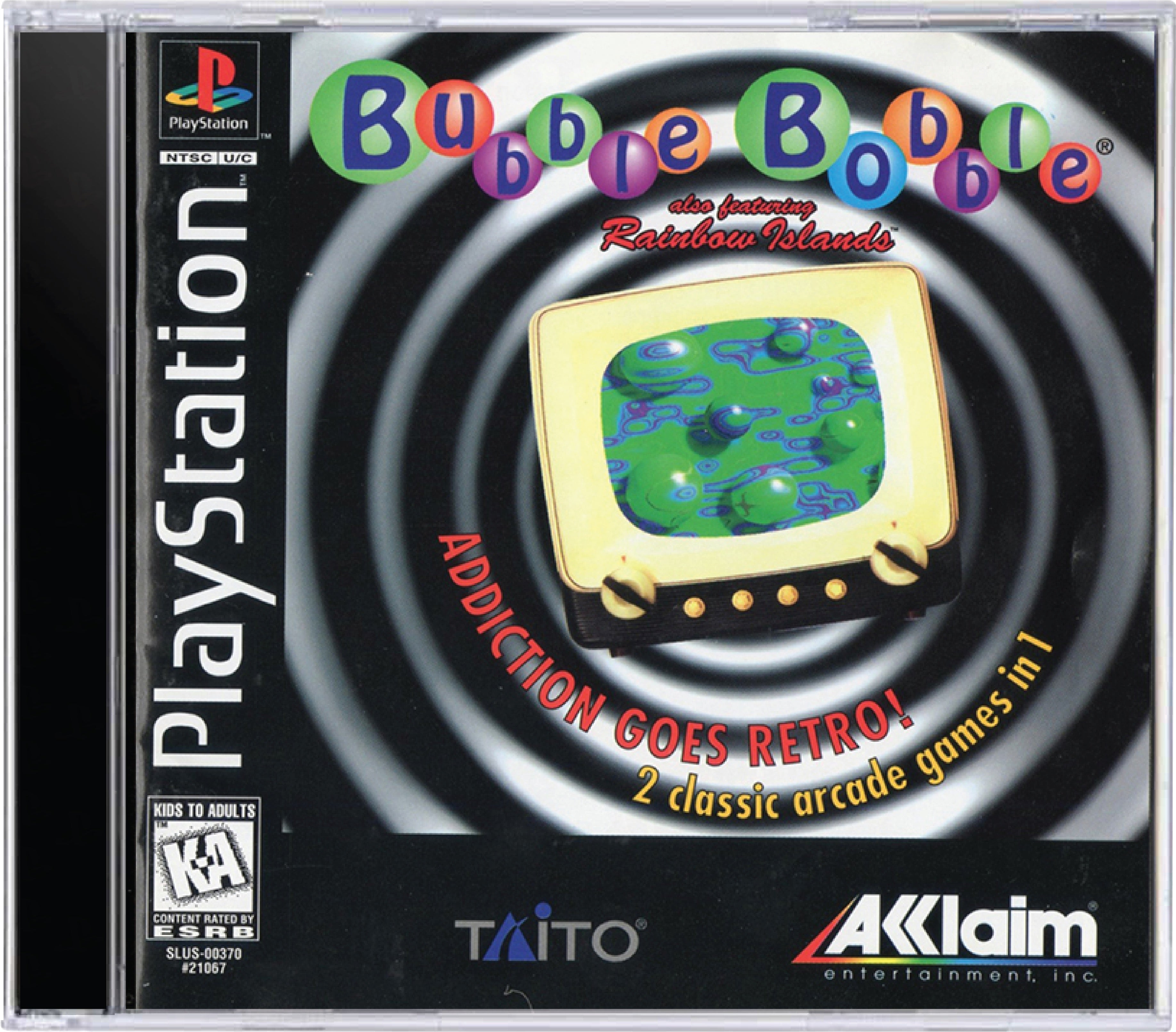 Bubble Bobble Featuring Rainbow Islands Cover Art and Product Photo