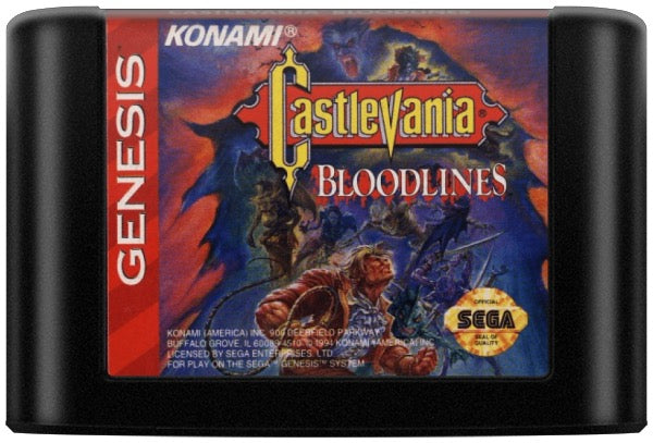 Castlevania Bloodlines Cartridge