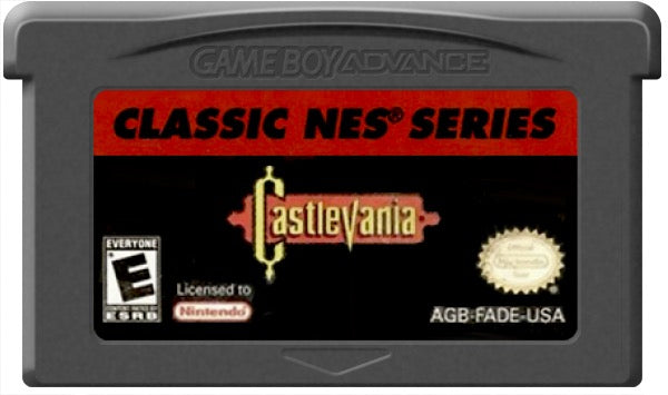 Castlevania Classic NES Series Cartridge