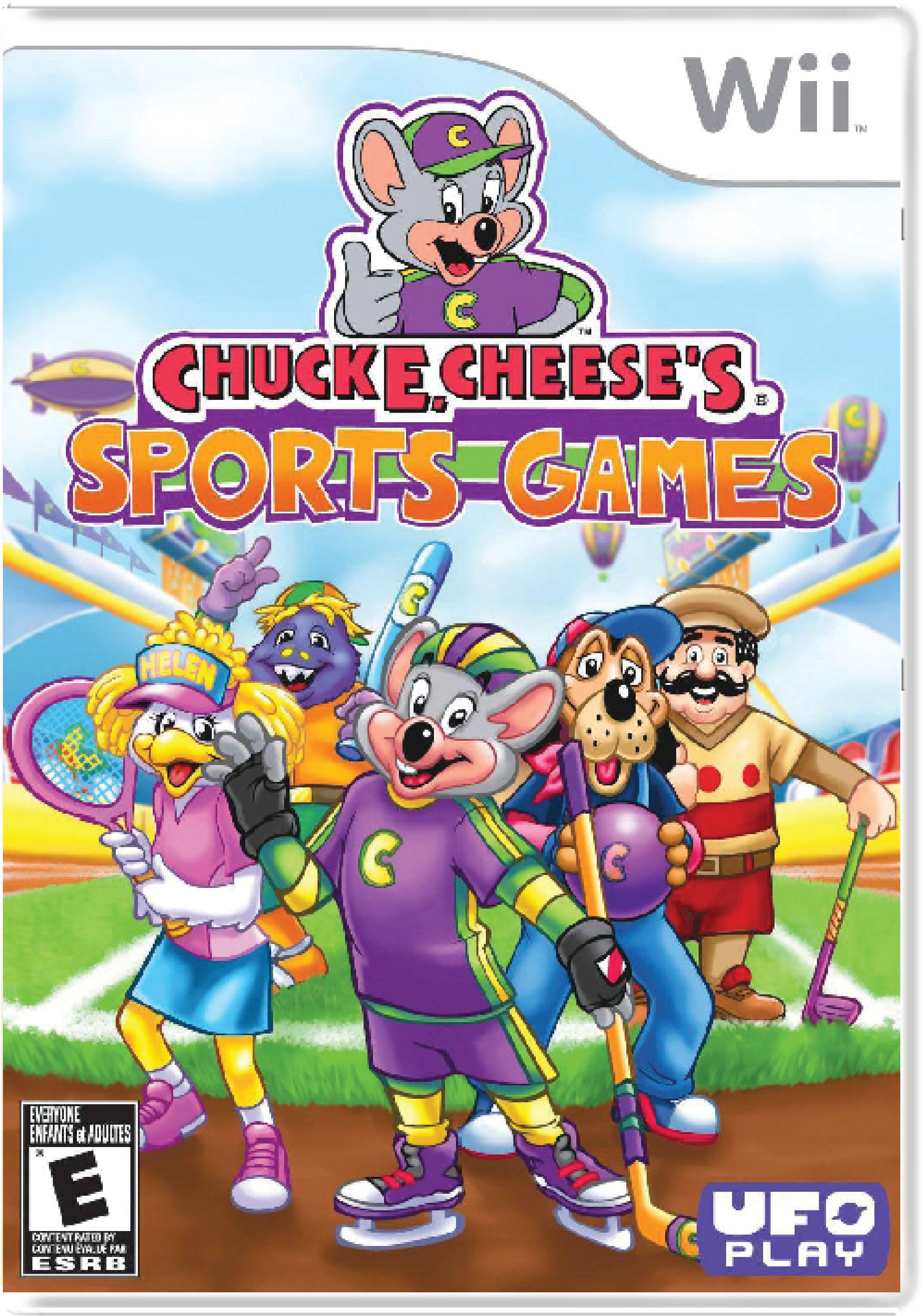 Chuck E. Cheese's Sports Games Cover Art