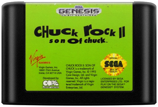 Chuck Rock II Son of Chuck Cartridge