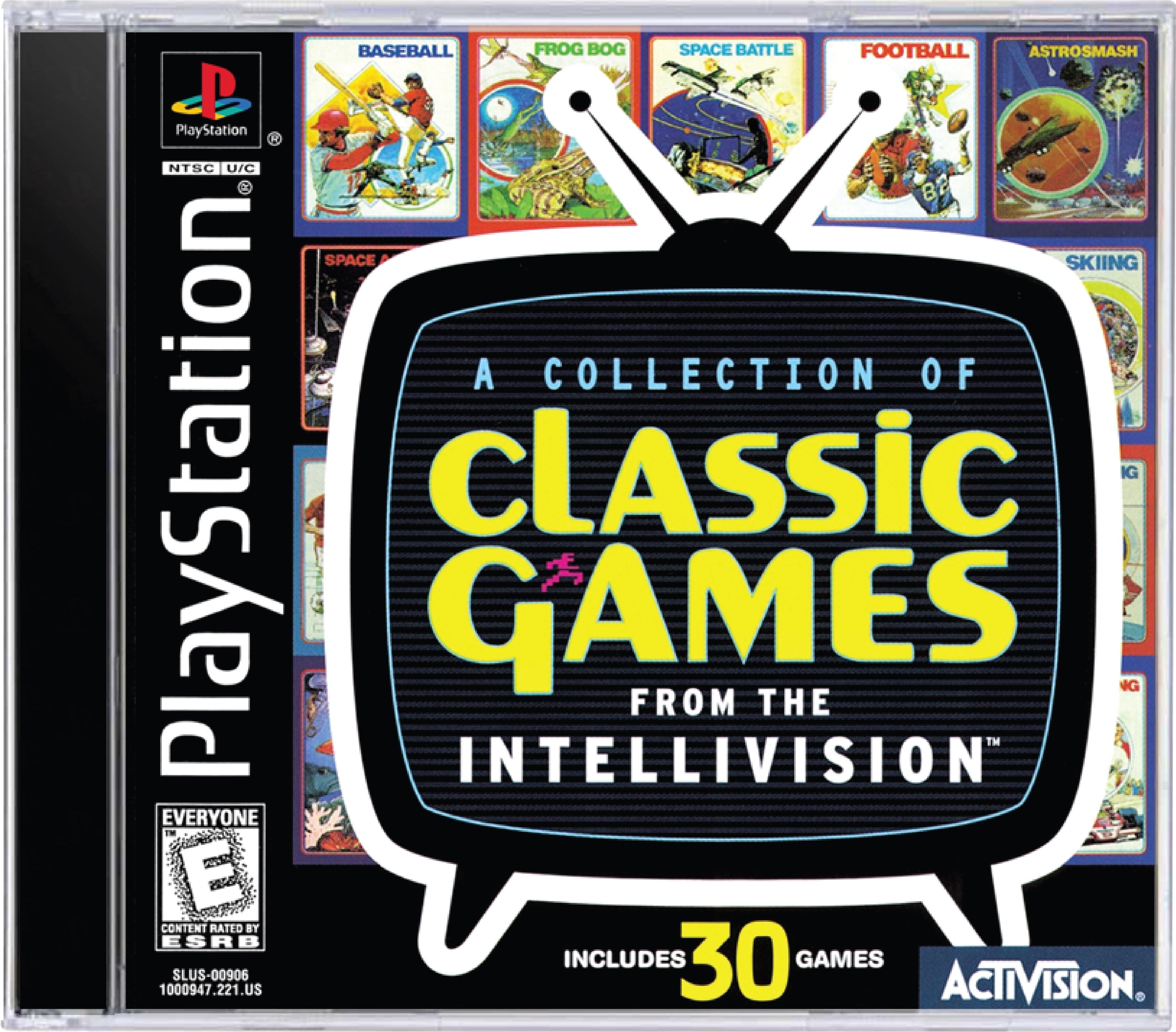 Collection of Intellivision Classic Games Cover Art and Product Photo