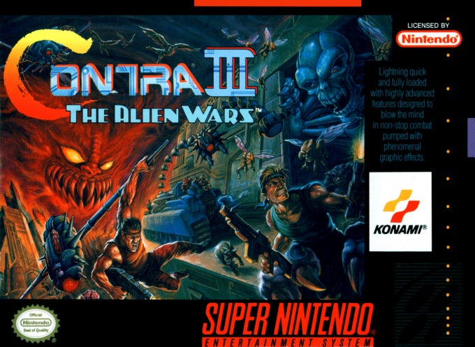 Contra III The Alien Wars Cover Art