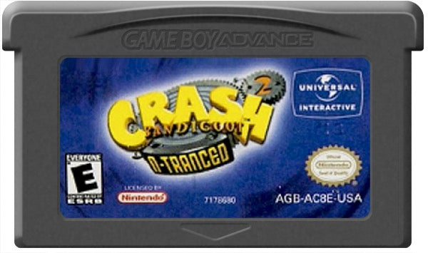 Crash Bandicoot 2 N-tranced Cartridge