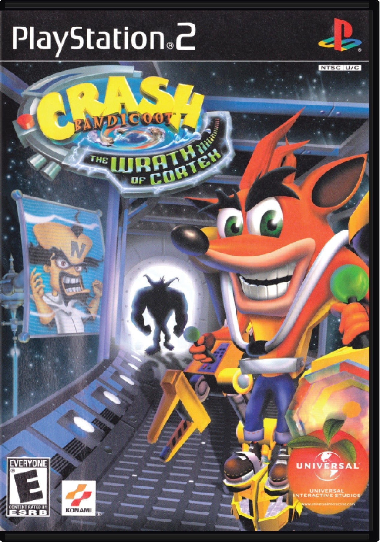 Crash Bandicoot The Wrath of Cortex Cover Art and Product Photo