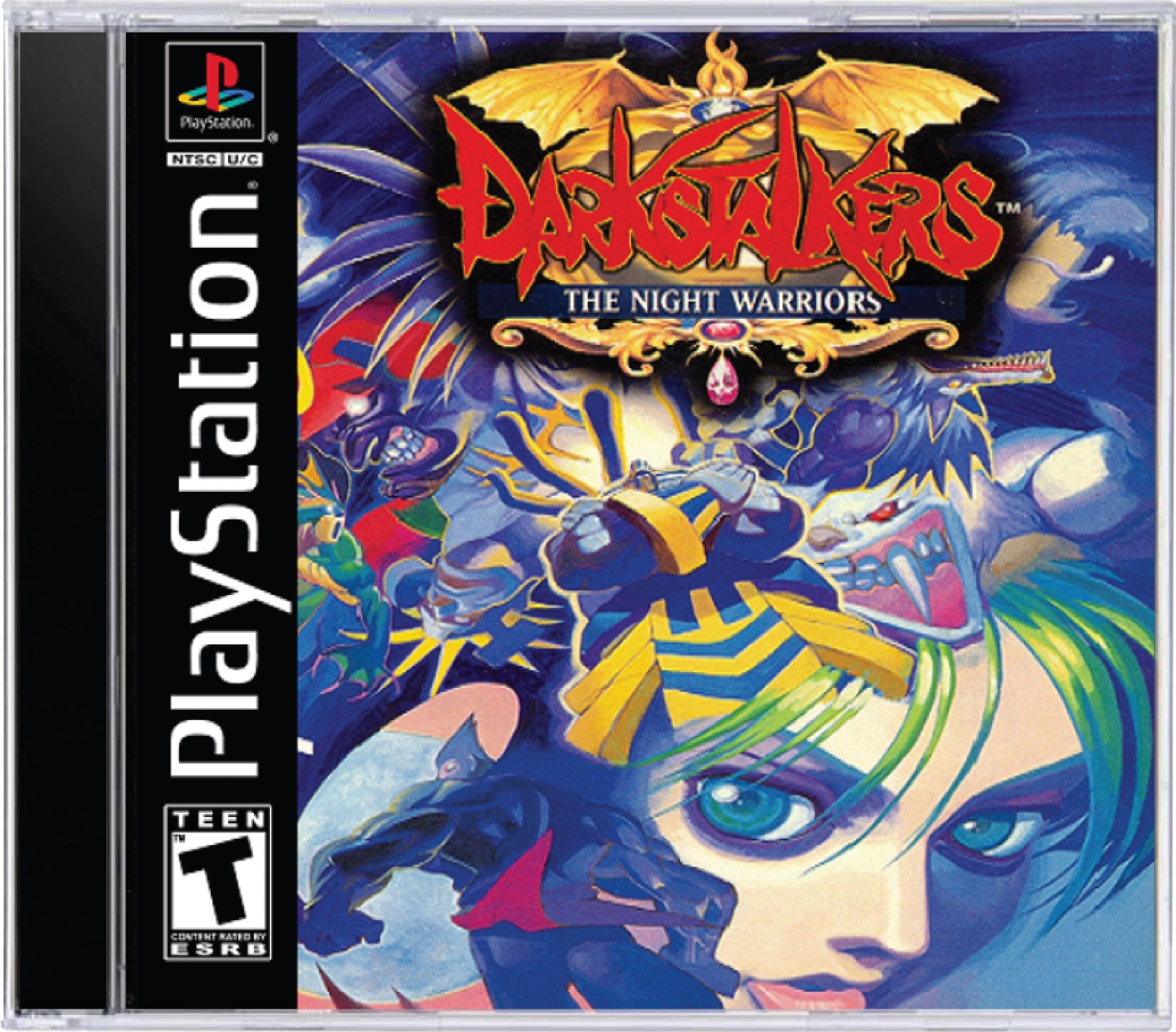 Darkstalkers The Night Warriors Cover Art and Product Photo