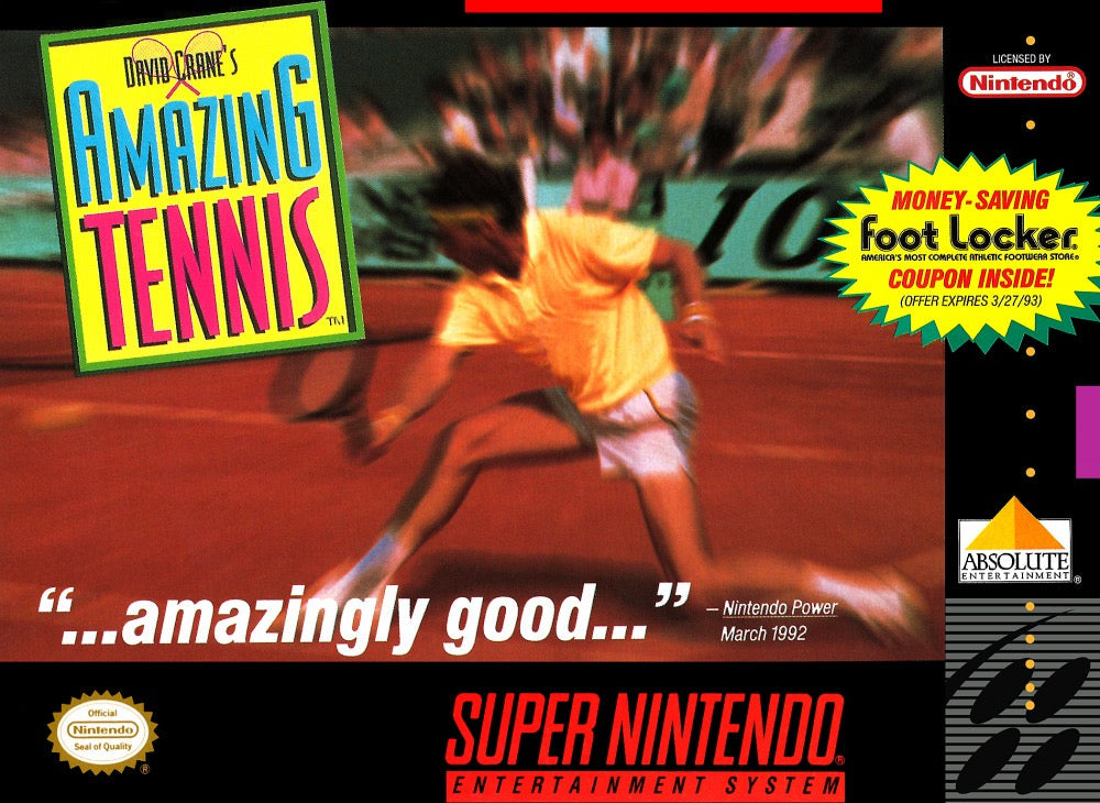David Crane's Amazing Tennis Cover Art