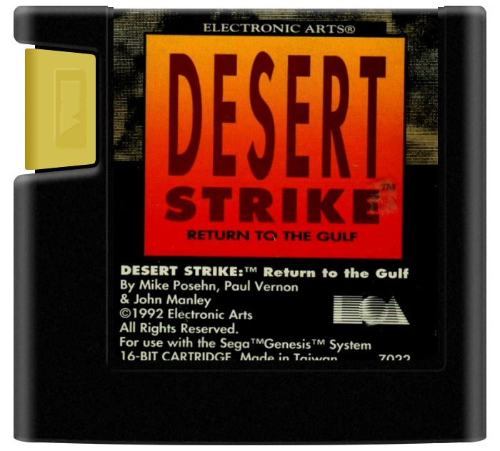 Desert Strike Return to the Gulf Cartridge